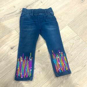 Flapdoodle 2t sequin toddler jeans
